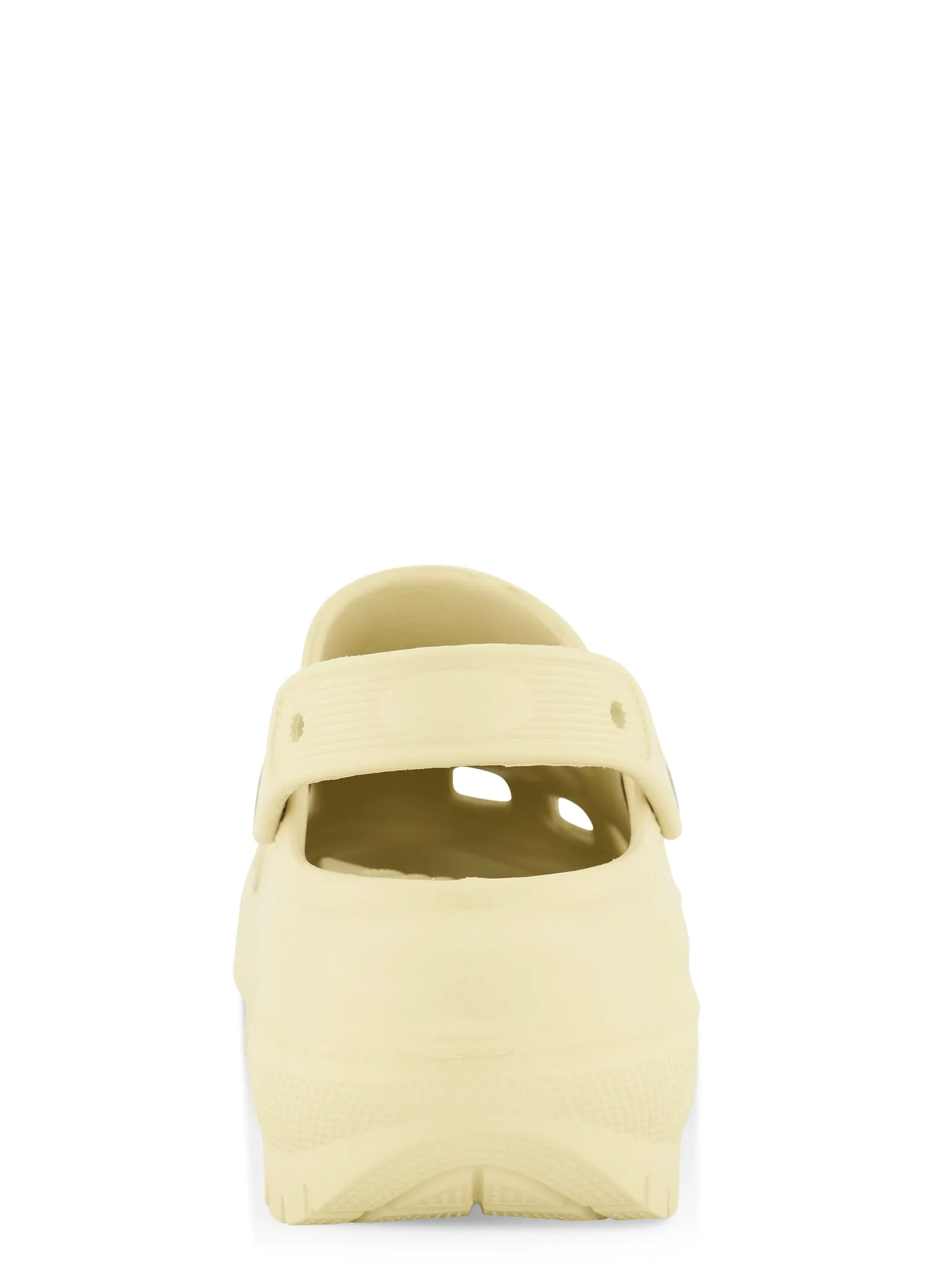 Rhinestone Charm Platform Slingback Clogs